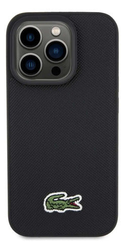 Funda Para iPhone 14 Pro Lacoste Iconic Negro