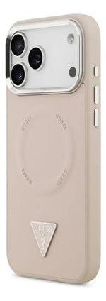 Funda Para iPhone 17 Pro Max Guess Triangle Rosa