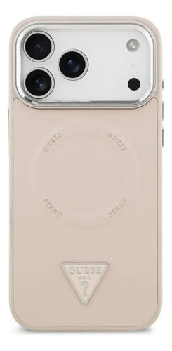 Funda Para iPhone 17 Pro Max Guess Triangle Rosa