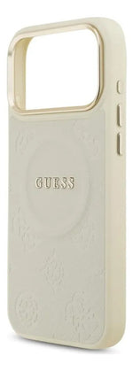 Funda Para iPhone 17 Pro Guess Peony Hot Stamp Tpu Magsafe Beige Peony Hot Stamp