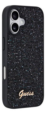 Funda Para iPhone 17 Guess Midnight Scrip Metal Original Negro Midnight