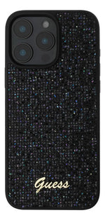 Funda Para iPhone 16 Pro Max Guess Midnight Scrip Metal Negro Midnight