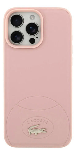 Funda Para iPhone 16 Pro Max Lacoste Bliss Magsafe Original Rosa Bliss