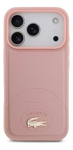 Funda Para iPhone 17 Pro Max Lacoste Bliss Magsafe Original Rosa Bliss