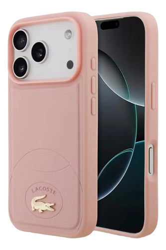 Funda Para iPhone 17 Pro Max Lacoste Bliss Magsafe Original Rosa Bliss