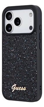 Funda Para iPhone 17 Pro Guess Midnight Scrip Metal Original Negro Midnight