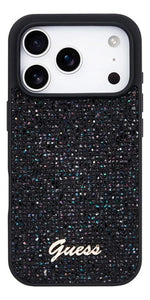 Funda Para iPhone 17 Pro Guess Midnight Scrip Metal Original Negro Midnight