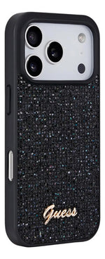 Funda Para iPhone 17 Pro Guess Midnight Scrip Metal Original Negro Midnight