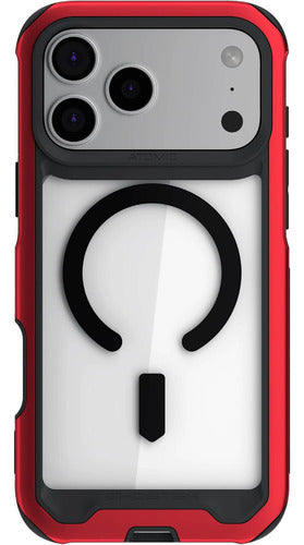 Funda Para iPhone 17 Pro Max Atomic Slim Ghostek Aluminio Roja Atomic Slim