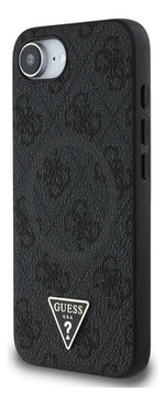 Funda Para iPhone 16e Guess Triangle Stand Ligera Original Negro Triangle Stand
