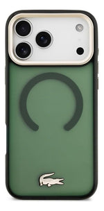 Funda Para iPhone 17 Pro Max Lacoste Gold Magsafe Original Verde Gold