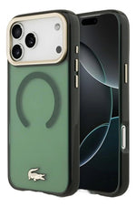 Funda Para iPhone 17 Pro Max Lacoste Gold Magsafe Original Verde Gold