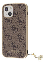 Funda Para iPhone 15 Guess Charm Guess Con Dije Original Café Charm