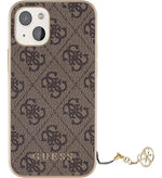 Funda Para iPhone 15 Guess Charm Guess Con Dije Original Café Charm