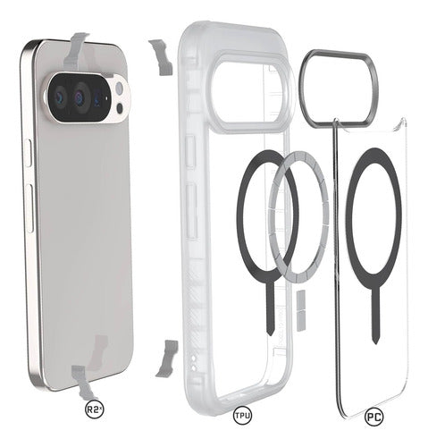 Funda Para Google Pixel 10 Pro Ghostek Covert Magsafe Transparente Matte