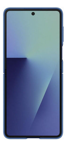 Funda Para Galaxy Z Flip 7 Samsung Silicon Ajuste Perfecto Azul Silicone