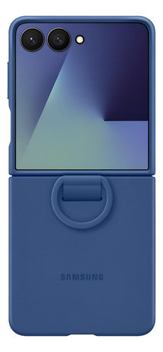 Funda Para Galaxy Z Flip 7 Samsung Silicon Ajuste Perfecto Azul Silicone