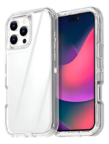 Funda Para iPhone 17 Pro Max Antishock Clear 3 Capas Transparente