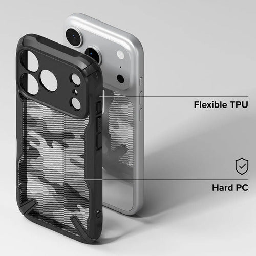 Funda Para iPhone 17 Pro Fusion X Ringke Uso Rudo Certificada Camo