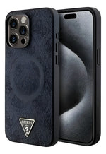 Funda Para iPhone 15 Pro Guess Triangle Stand Con Magsafe Negro