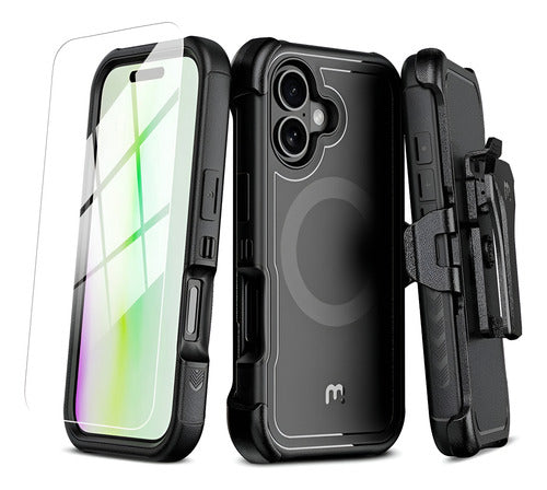 Funda Para iPhone 17 Normal Mybat Pro Maverick Con Soporte Negro