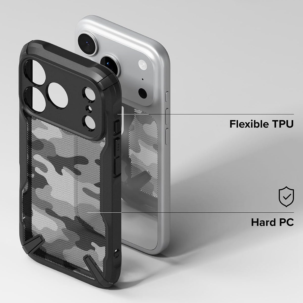 Funda Para iPhone 17 Pro Max Ringke Fusion X Uso Rudo Reforzada Camo