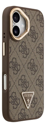 Funda Para iPhone 17 Normal Guess Triangle Stand Con Magsafe Café