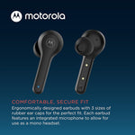 Audífonos Motobuds 085 Motorola Bluetooth Contra Agua Negro