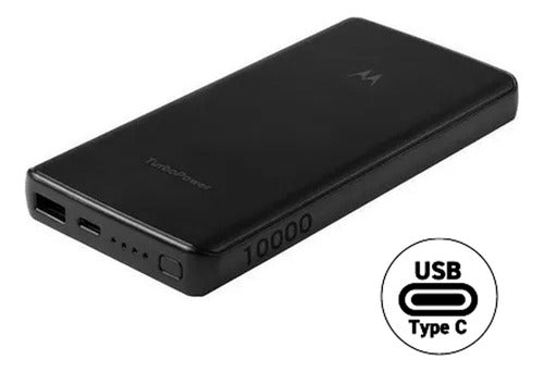 Power Bank Motorola Turbo 10000 Mah Usb-c Tipo-a Turbo Power