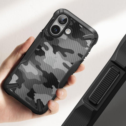 Funda Para iPhone 16 Normal Ringke Fusion X Case Premium Uso Rudo Camo