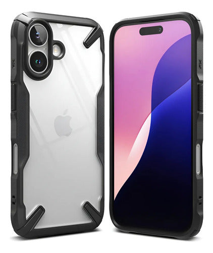 Funda Para iPhone 16 Ringke Fusion X Uso Rudo Negro