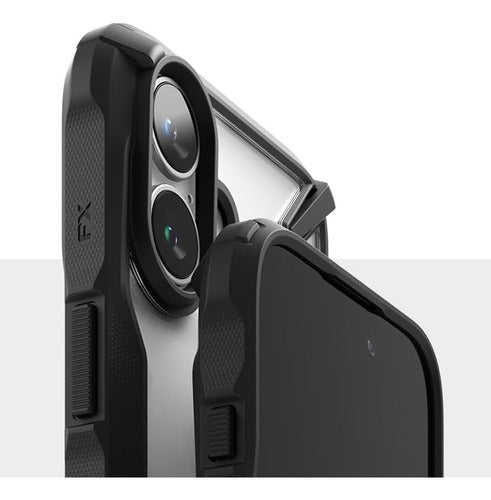 Funda Para iPhone 16 Ringke Fusion X Uso Rudo Negro