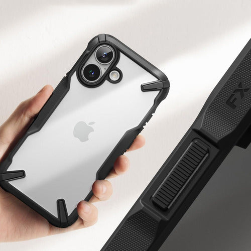 Funda Para iPhone 16 Ringke Fusion X Uso Rudo Negro