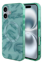 Funda Para iPhone 16 Lacoste Alligator Con Magsafe Tpu Verde Alligator