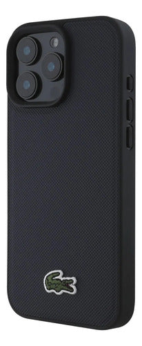 Funda Para iPhone 16 Pro Max Lacoste Magsafe Iconic Slim Azul Iconic Magsafe
