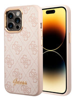 Funda Para iPhone 14 Pro Max Guess Metal Outline Nude