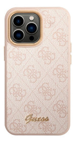 Funda Para iPhone 14 Pro Max Guess Metal Outline Nude