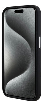 Funda Para iPhone 15 Pro Lacoste Magsafe Silver Croc Origina Negro iPhone 15 Pro