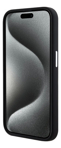 Funda Para iPhone 15 Pro Lacoste Magsafe Silver Croc Origina Negro iPhone 15 Pro