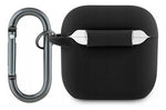 Funda Para AirPods 4 Lacoste Silicon Anti Golpes Original Negro Silicon