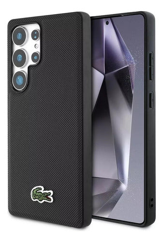Funda Para Galaxy S25 Ultra Lacoste Iconic Negro