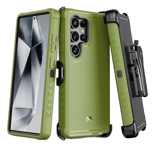 Funda Para Galaxy S25 Ultra Mybat Pro Maverick Clip Verde