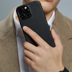 Funda Para iPhone 14 Pro Max Piel Magnética Café