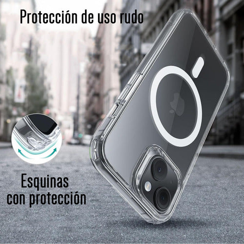 Funda Para iPhone 13 Normal Magnetic Clear Transparente