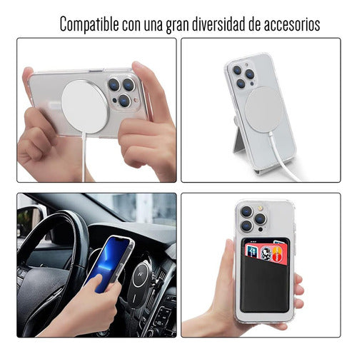 Funda Para iPhone 13 Normal Magnetic Clear Transparente