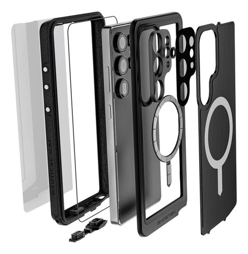 Funda Para Galaxy S25 Ultra Ghostek Nautical Slim Magsafe Negro