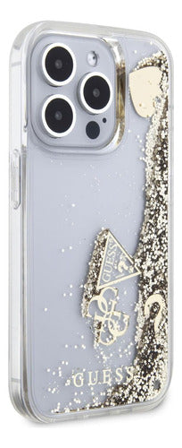 Funda Para iPhone 15 Pro Max Guess Glitter Brillos Original