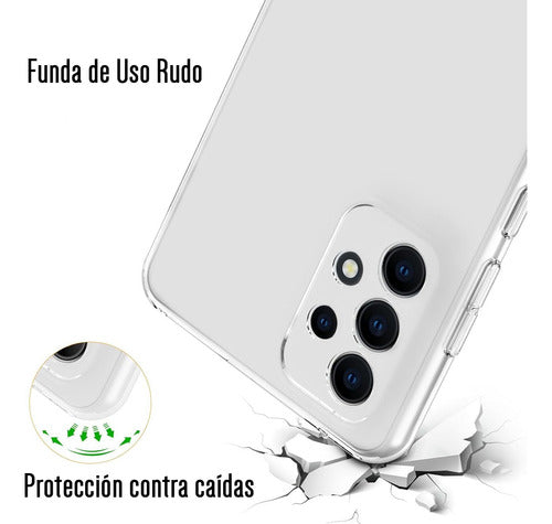 Funda Para Galaxy A23 5g Hybrid Clear Case Premium Uso Rudo Tpu Transparente