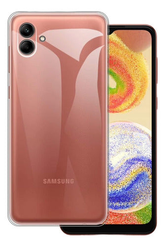 Funda Para Galaxy A04 Hybrid Clear Case Premium Uso Rudo Tpu Transparente