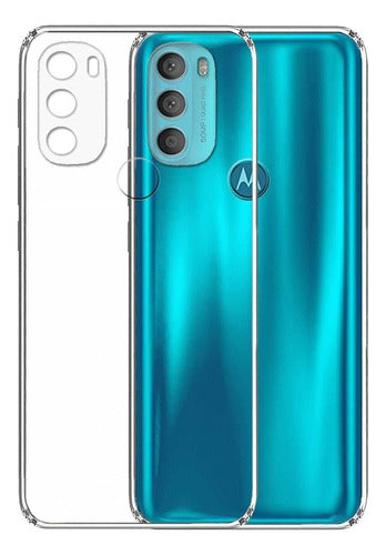 Funda Para Moto G60s Hybrid Clear Case Premium Uso Rudo Tpu Transparente